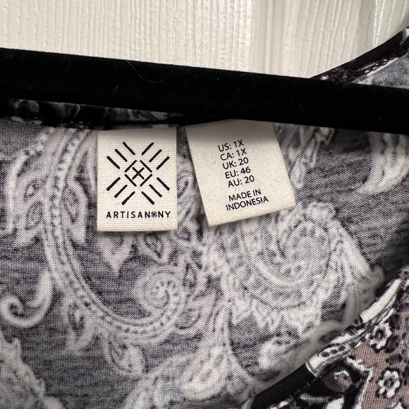 ❌SOLD❌Artisan NY Ladies 1X Tunic Tank Top - Picture 4 of 6